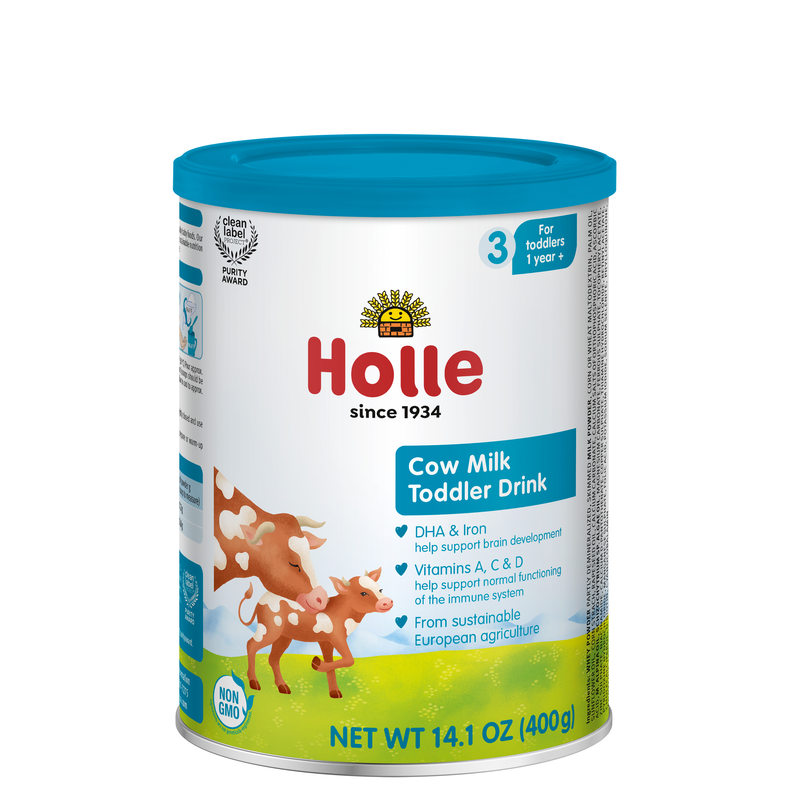 Holle Cow Milk Toddler Drink - Stage 3 | Non GMO (14 oz)
