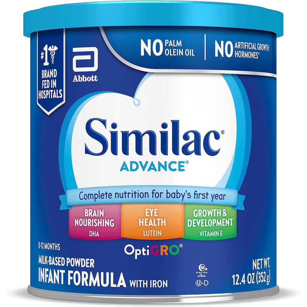 Similac Advance Infant Formula with Iron, Baby Formula, Powder, 12.4 oz Can