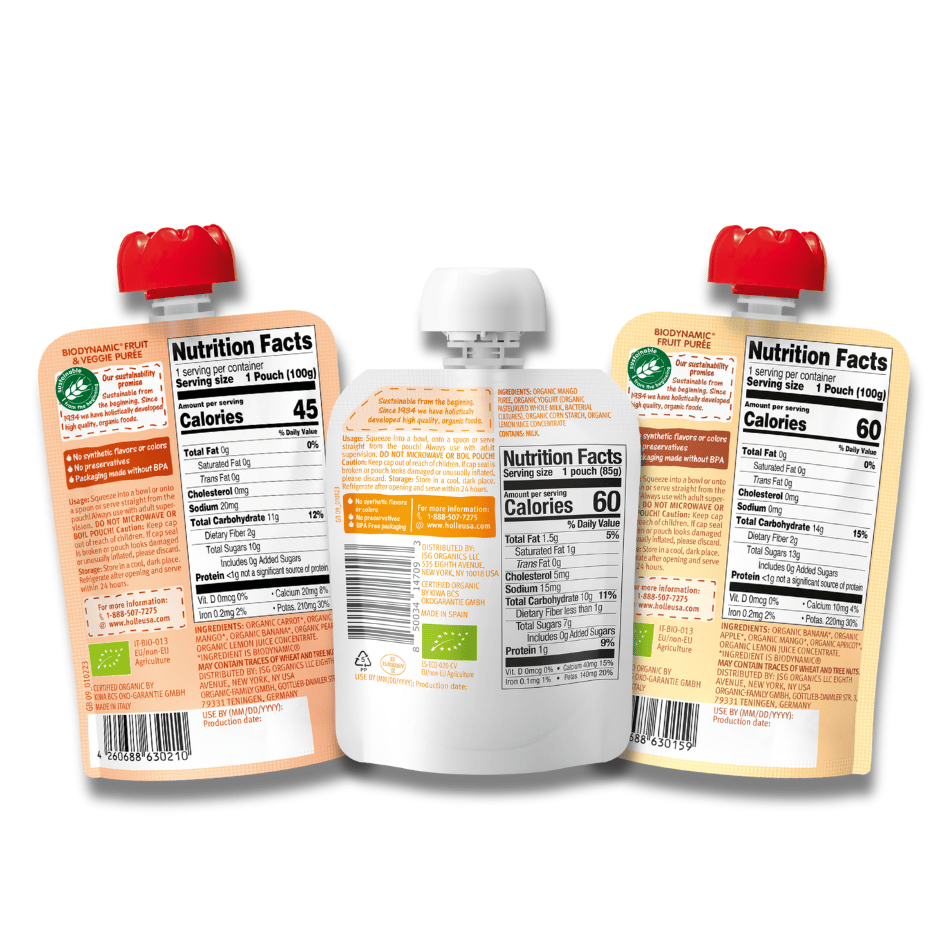 Tropical Bundle: Yogurt with Mango, Carrot Cat, Banana Llama