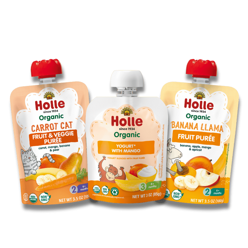 Tropical Bundle: Yogurt with Mango, Carrot Cat, Banana Llama